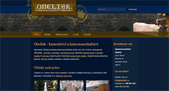 Desktop Screenshot of obeliskhb.cz